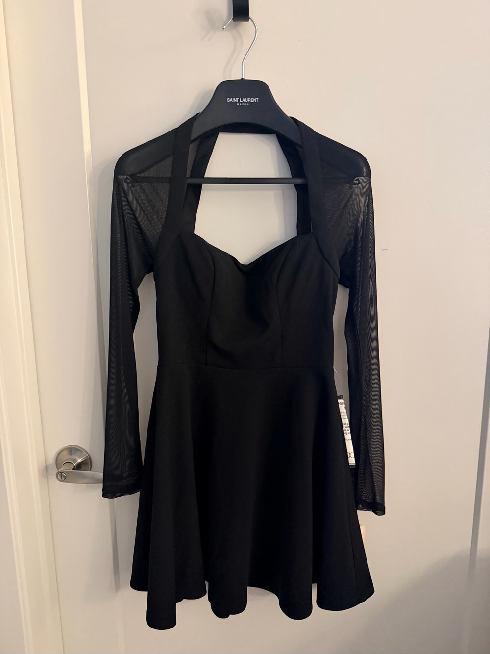 NWT City Studios Mesh Sleeve Halter Dress size 1/2